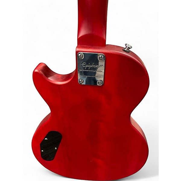 Used 2017 Epiphone Les Paul Special Candy Apple Red Solid Body Electric Guitar