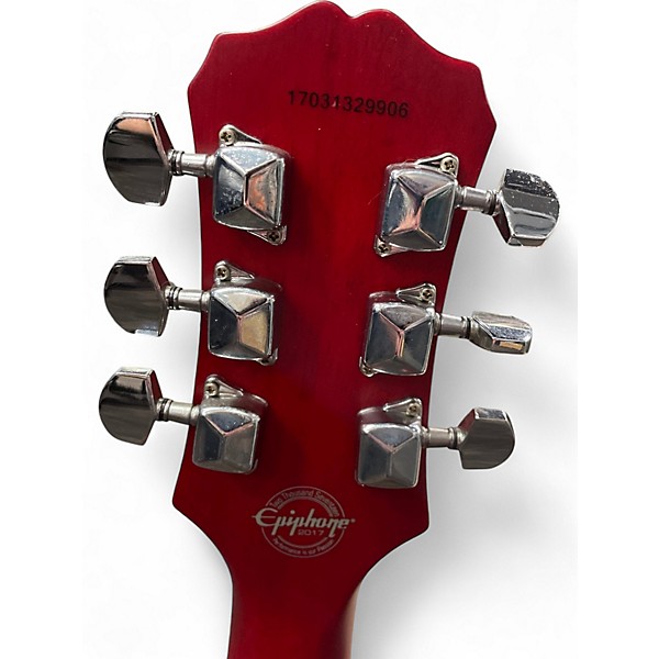 Used 2017 Epiphone Les Paul Special Candy Apple Red Solid Body Electric Guitar