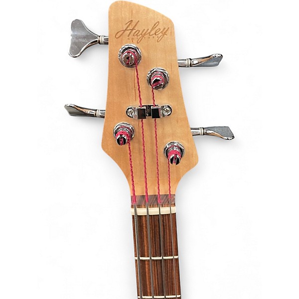 Used Hayley Guitars st-4 Natural Electric Bass Guitar