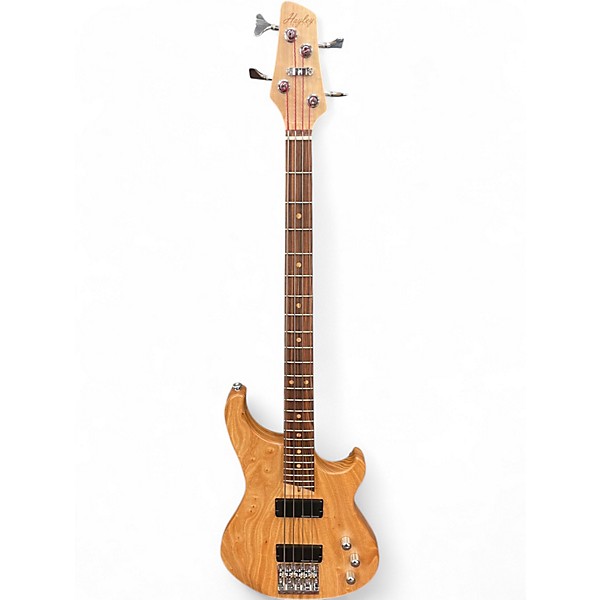 Used Hayley Guitars st-4 Natural Electric Bass Guitar