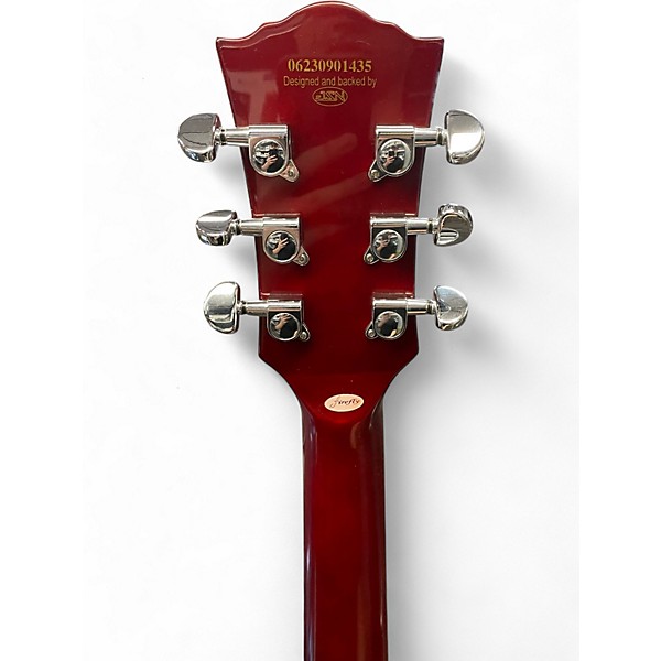 Used Firefly FFSPS Semi Hollow F-Hole LP Style 2 Color Sunburst Hollow Body Electric Guitar