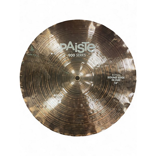 Used Paiste 14in Sound Edge Hi Hat Pair Cymbal