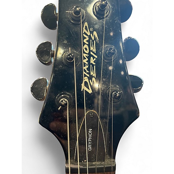 Used Schecter Guitar Research Gryphon Limited Edition Black Solid Body Electric Guitar