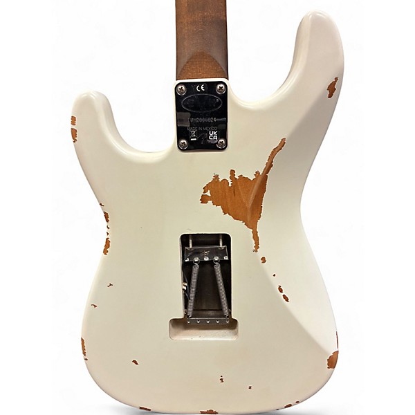 Used 2023 EVH frankenstein series relic white Solid Body Electric Guitar