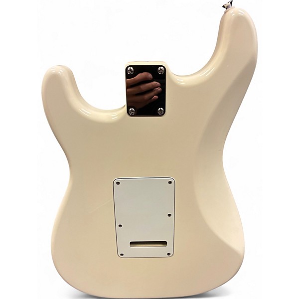 Used 2004 Fender Standard Stratocaster Olympic White Solid Body Electric Guitar