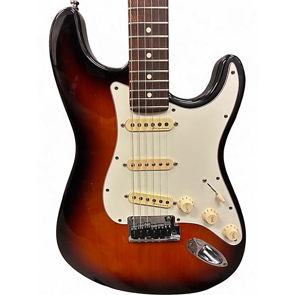 Used 1995 Fender American Standard Stratocaster 3 Color Sunburst Solid Body Electric Guitar