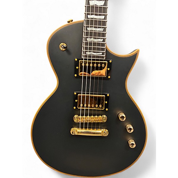 Used 2025 ESP LTD EC1000 Deluxe Satin Black Solid Body Electric Guitar