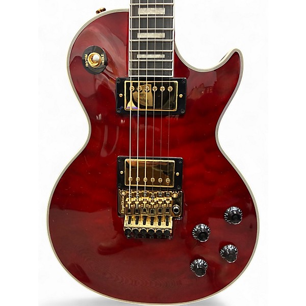 Used 2023 Epiphone alex lifeson les paul axcess WINE RED Solid Body Electric Guitar