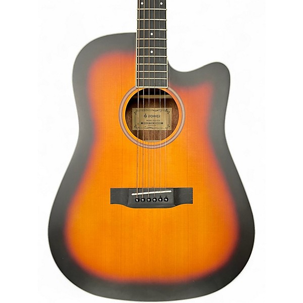 Used Donner DAG-1C Tobacco Burst Acoustic Guitar