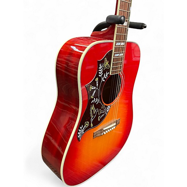 Used Gibson Hummingbird left Handed vintage Cherry Sunburst Acoustic Guitar