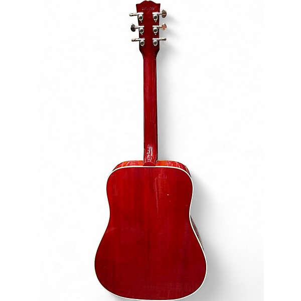 Used Gibson Hummingbird left Handed vintage Cherry Sunburst Acoustic Guitar