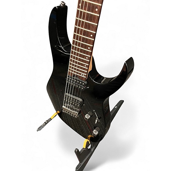 Used 2024 Ibanez RGMS7 Black Solid Body Electric Guitar