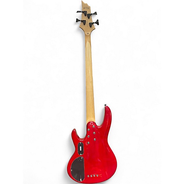 Used ESP Ltd B-154DX Red Electric Bass Guitar