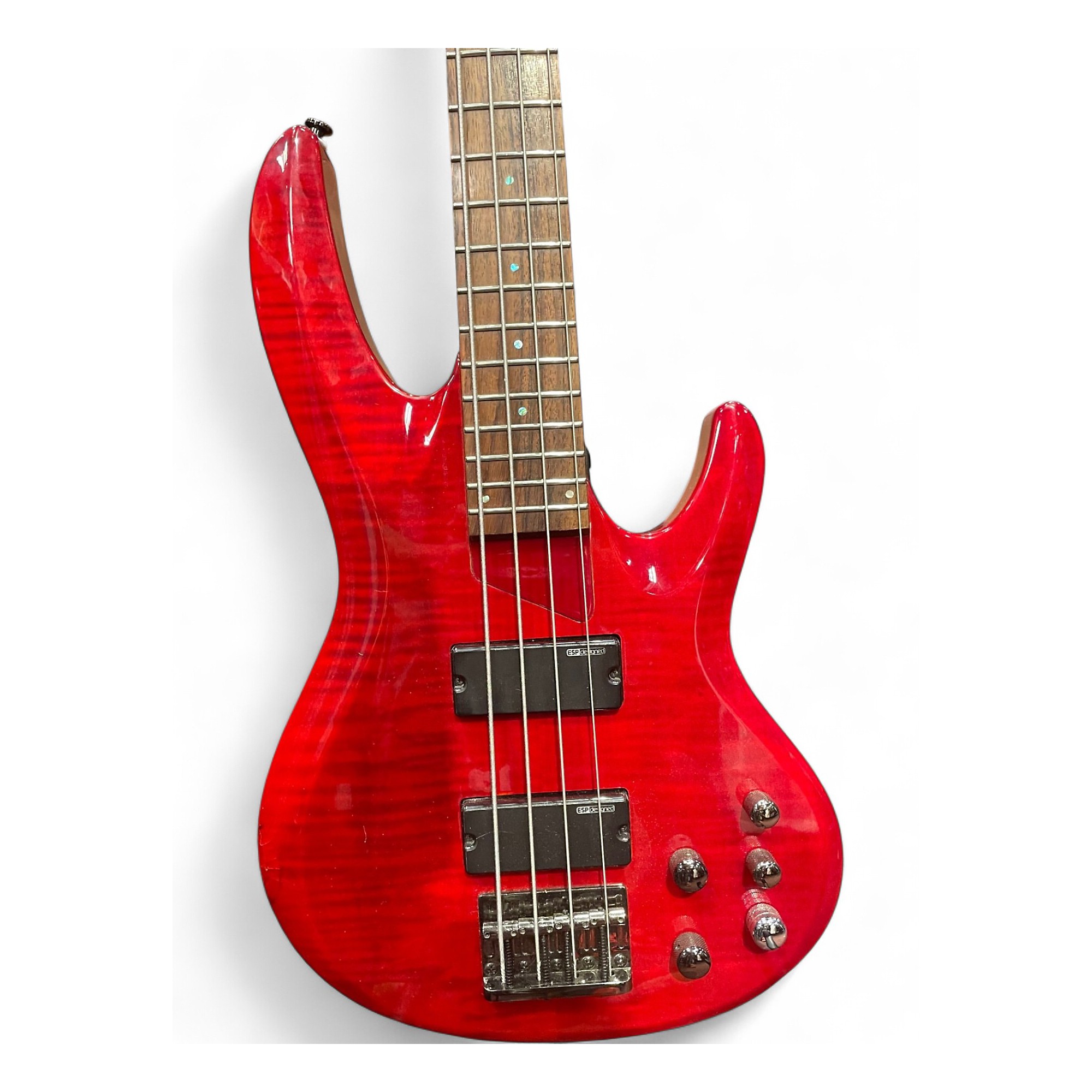 Used ESP Ltd B-154DX Red Electric Bass Guitar Red | Guitar Center