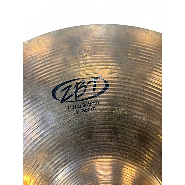 Used Zildjian 14in ZBT Hi Hat Bottom Cymbal