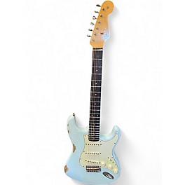 Used 2021 Fender CUSTOM SHOP WILLCUTT THE 63 STRAT RELIC Sonic Blue Solid Body Electric Guitar
