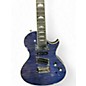Used Epiphone Nighthawk Custom Reissue Blue Quilt Solid Body Electric Guitar