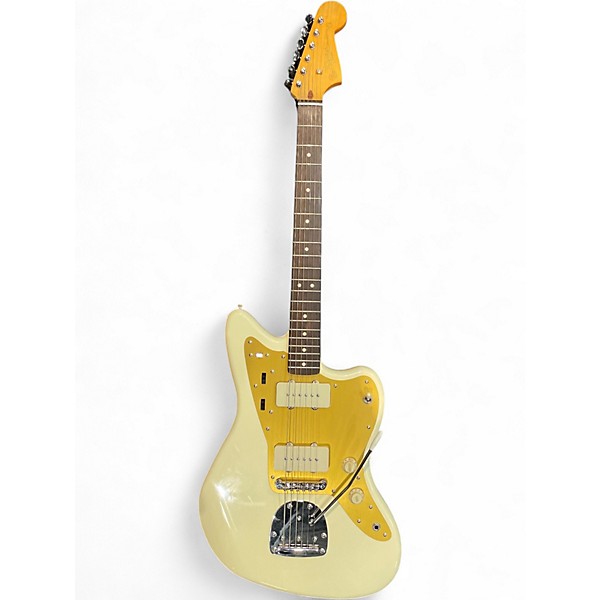 Used Squier J Mascis Jazzmaster Vintage White Solid Body Electric Guitar