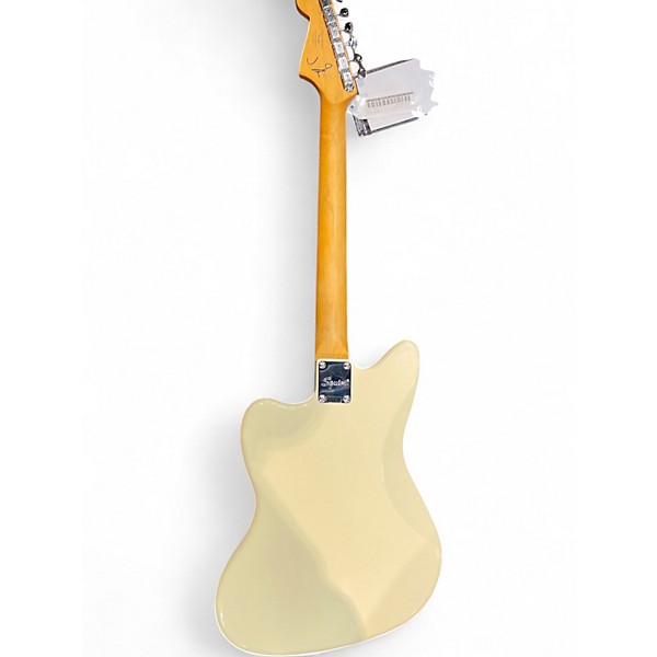 Used Squier J Mascis Jazzmaster Vintage White Solid Body Electric Guitar