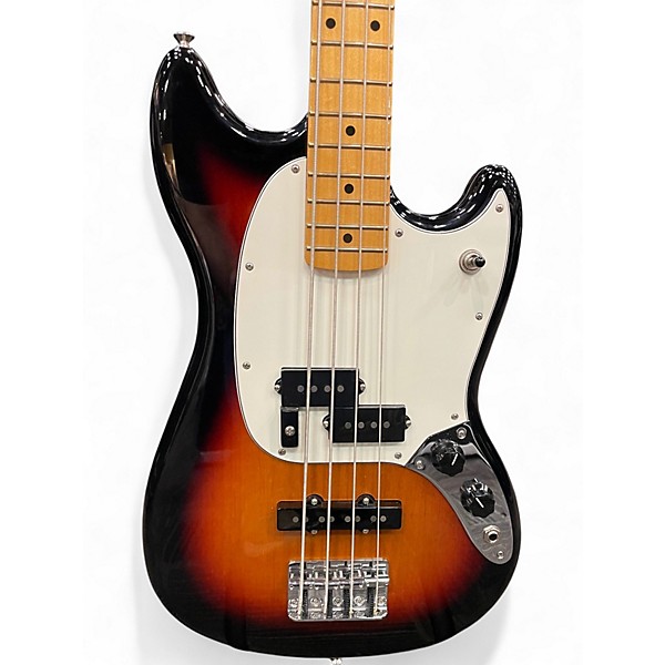 Used Fender Player Mustang Bass PJ 3 Color Sunburst Electric Bass Guitar