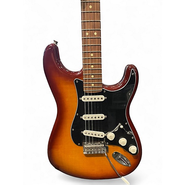 Used Fender Player Plus Stratocaster Plus Top Tobacco Burst Solid Body Electric Guitar