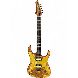 Used Leo Jaymz Monsoon Deluxe Yellow Solid Body Electric Guitar