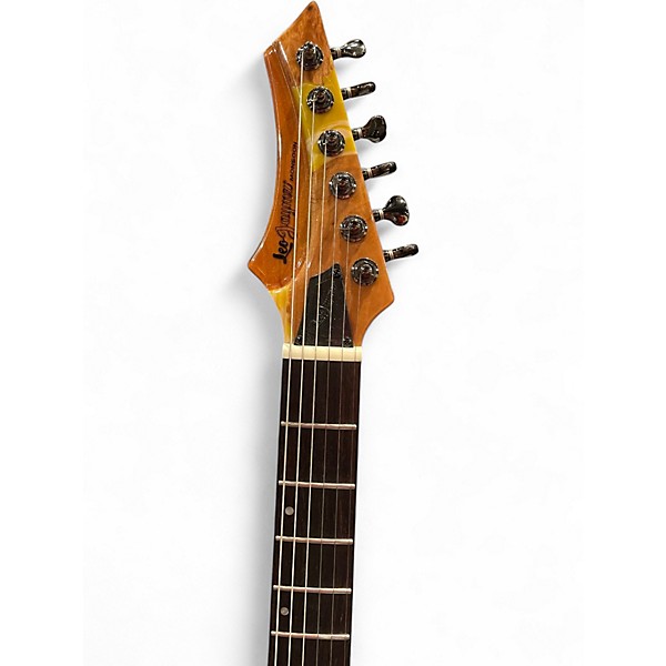 Used Leo Jaymz Monsoon Deluxe Yellow Solid Body Electric Guitar