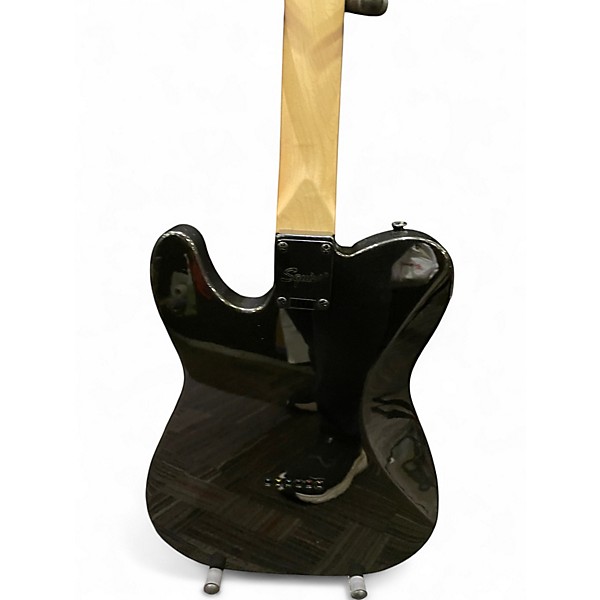 Used Squier Deluxe Telecaster  Blackout Solid Body Electric Guitar