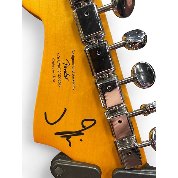Used Squier J Mascis Jazzmaster WHITE Solid Body Electric Guitar