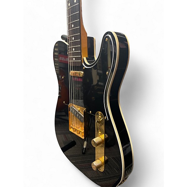 Used Fender JAPANESE TRADITIONAL 60'S  Black and Gold Solid Body Electric Guitar