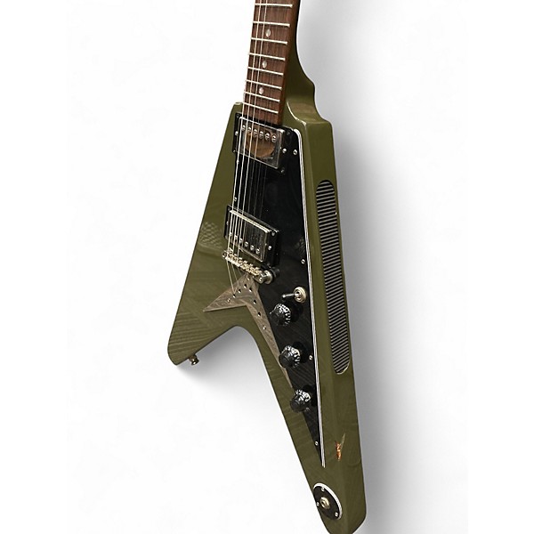 Used Epiphone FLYING V Green Solid Body Electric Guitar