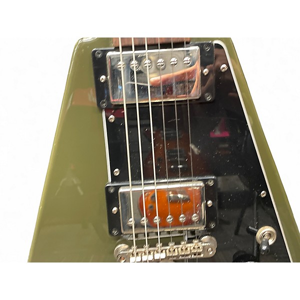 Used Epiphone FLYING V Green Solid Body Electric Guitar