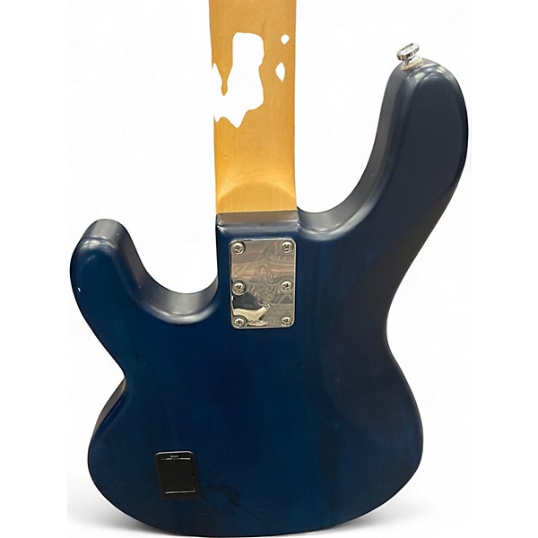 Used Sterling by Music Man Sub 4 Blue Electric Bass Guitar
