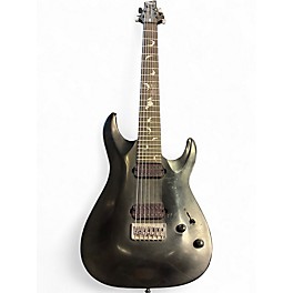 Used Schecter Guitar Research Damien 7 String Black Solid Body Electric Guitar