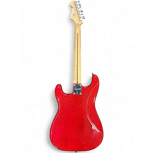 Used Squier Bullet Stratocaster HT Red Sparkle Solid Body Electric Guitar