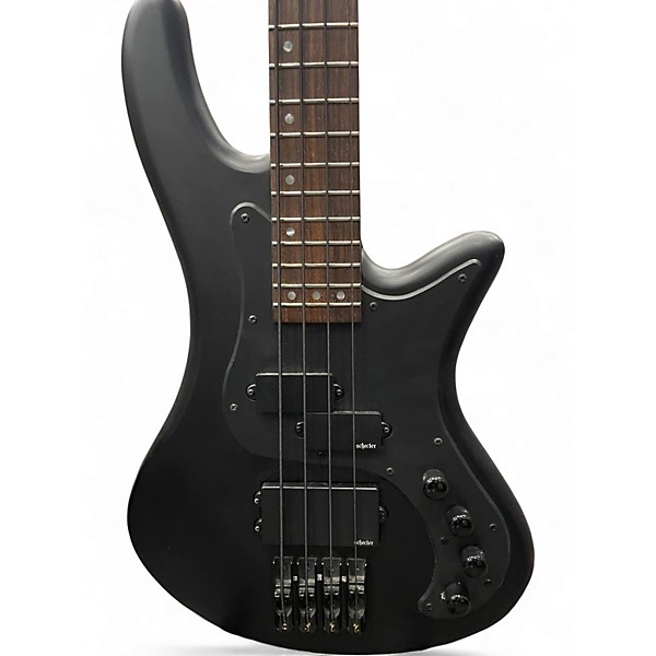 Used Schecter Guitar Research Stealth Bass 4 Satin Black Electric Bass Guitar