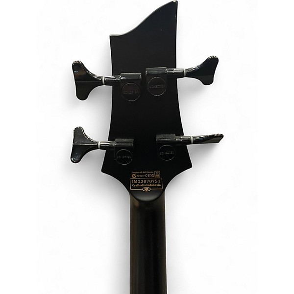 Used Schecter Guitar Research Stealth Bass 4 Satin Black Electric Bass Guitar