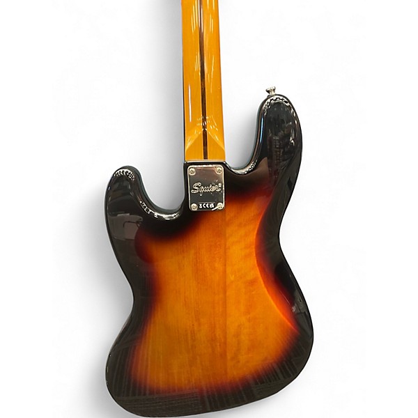 Used Squier Classic Vibe '60s Jazz Bass Fretless 2 Color Sunburst Electric Bass Guitar
