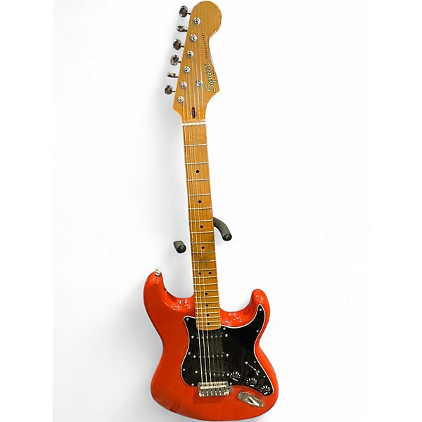 Used Squier Classic Vibe 1950S Stratocaster Fiesta Red Solid Body Electric Guitar
