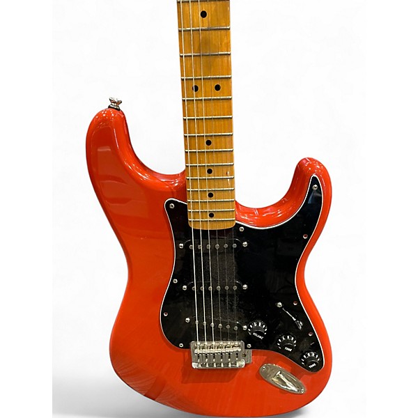 Used Squier Classic Vibe 1950S Stratocaster Fiesta Red Solid Body Electric Guitar