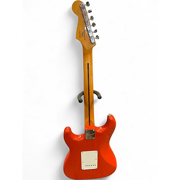 Used Squier Classic Vibe 1950S Stratocaster Fiesta Red Solid Body Electric Guitar