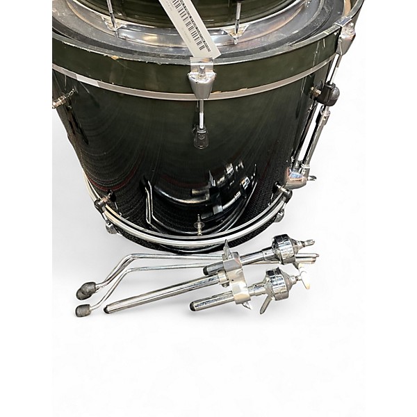 Used Yamaha 5 Piece Stage Custom Raven Black Drum Kit