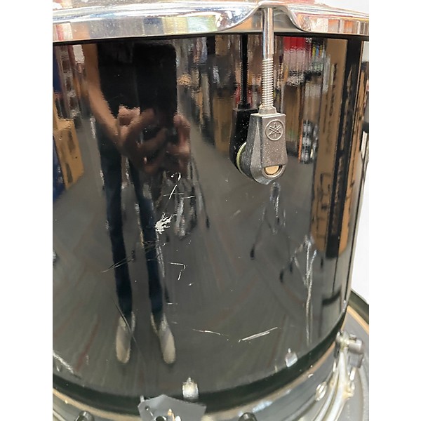 Used Yamaha 5 Piece Stage Custom Raven Black Drum Kit