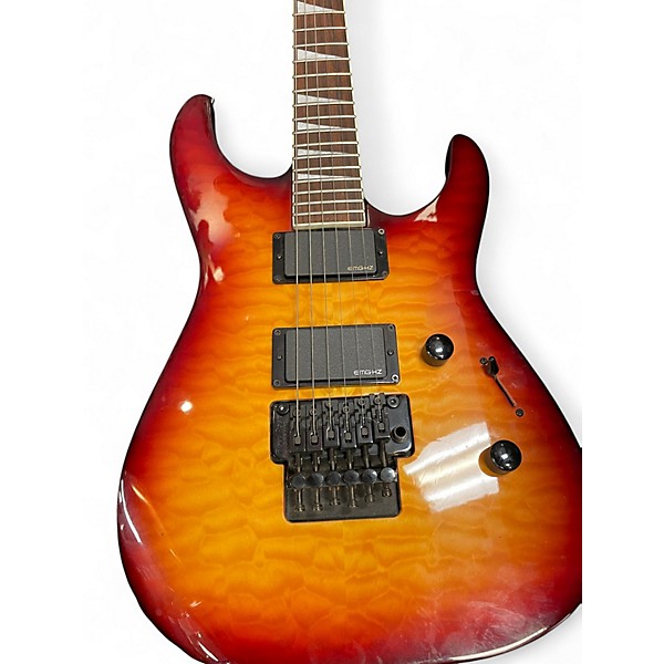 Used Jackson SLXQ Soloist Amber Sunburst Solid Body Electric Guitar