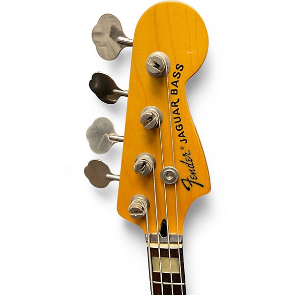 Used Fender Jaguar Bass Black Electric Bass Guitar