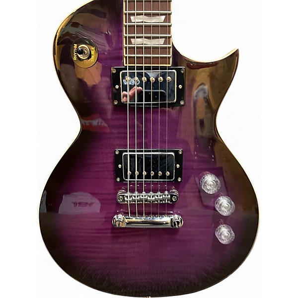 Used ESP LTD EC256FM Trans Purple Solid Body Electric Guitar