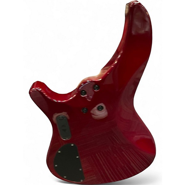 Used Mitchell MB200 Candy Apple Red Electric Bass Guitar