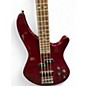 Used Mitchell MB200 Candy Apple Red Electric Bass Guitar