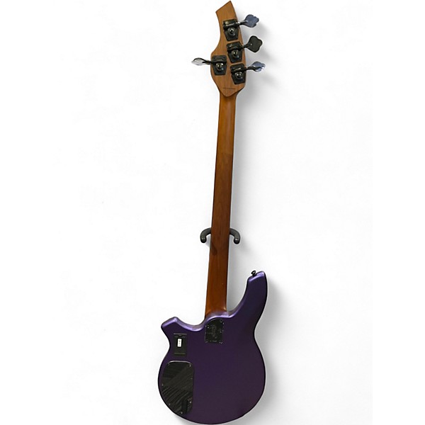 Used Sterling by Music Man Bongo Firemist Purple Satin Electric Bass Guitar