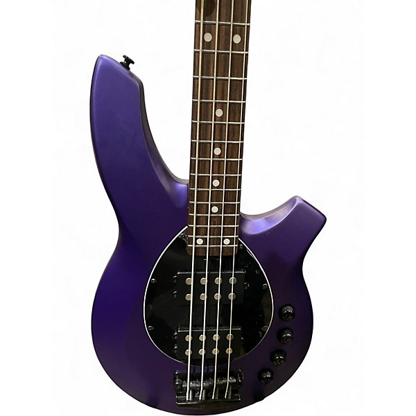 Used Sterling by Music Man Bongo Firemist Purple Satin Electric Bass Guitar